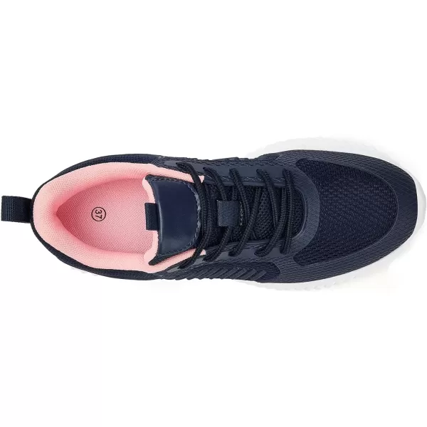 imageAkk Womens Walking Tennis Shoes  Slip On Memory Foam Lightweight Casual Sneakers for Gym Travel Work2203navypink