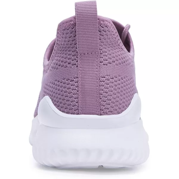 imageAkk Womens Walking Tennis Shoes  Slip On Memory Foam Lightweight Casual Sneakers for Gym Travel WorkLightpurple