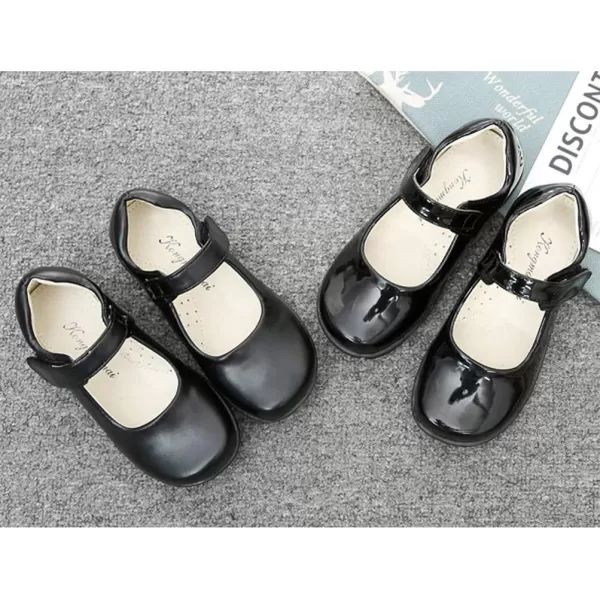 imageGirls Mary Jane School Uniform Shoes Strap Dress Uniform Flats Black Toddler size 95Girls Mary Jane School Uniform Shoes Strap Dress Uniform Flats Black Toddler size 95