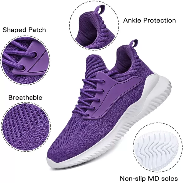 imageWomens Memory Foam Shoes  Breathable Mesh Work Slipon Comfortable Sneakers Ladies Nursing Shoes Purple US 85Womens Memory Foam Shoes  Breathable Mesh Work Slipon Comfortable Sneakers Ladies Nursing Shoes Purple US 85
