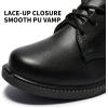 imageBoys Kids Black Dress Shoes Oxford Formal LaceUp School Uniform Comfort Shoe Black Matte Little Kid Size 3