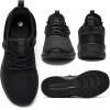 imageWomens Athletic Walking Shoes  Running Tennis Shoes Jogging Workout Lightweight Breathable Slip on Sneakers for Indoor Outdoor Gym Travel WorkAall Black