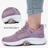 imageWomens Athletic Walking Shoes  Running Tennis Shoes Jogging Workout Lightweight Breathable Slip on Sneakers for Indoor Outdoor Gym Travel WorkBlight Purple