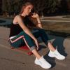 imageWomens Athletic Walking Shoes  Running Tennis Shoes Jogging Workout Lightweight Breathable Slip on Sneakers for Indoor Outdoor Gym Travel WorkBwhite