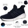 imageMens Sneakers Walking Shoes  Memory Foam Athletic Tennis Running Workout Gym Ultra Lightweight Breathable Jogging Sports Shoes Slip on Casual SneakerBlue
