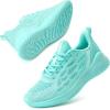 imageRunning Shoes Womens Trendy Tennis Shoes Turquoise Walking Shoes Comfort Lightweight Athletic Sneakers for Gym Jogging Nurses Blue Size 8
