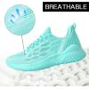 imageRunning Shoes Womens Trendy Tennis Shoes Turquoise Walking Shoes Comfort Lightweight Athletic Sneakers for Gym Jogging Nurses Blue Size 8