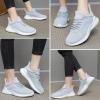 imageTennis Shoes Womens Sneakers  Nurse Shoes Lightweight Walking Shoes Fashion Running Shoes for Gym Workout Light Grey Size 9