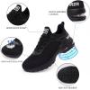 imageWomens Air Athletic Running Shoes  Women Sneakers Walking Shoes Non Slip Air Shoes Mesh Fashion Sneakers Breathable Gym Workout Tennis Black White Size 7
