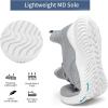 imageWalking Shoes for Men Sneakers  Memory Foam Tennis Running Shoes for Athletic Workout Gym Jogging Sports Lightweight Breathable Casual SneakersGreyb