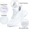 imageWalking Shoes for Men Sneakers  Slip on Memory Foam Running Tennis Shoes for Athletic Workout Gym Jogging Indoor Outdoor Lightweight Breathable Casual SneakersWhite