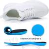 imageWalking Shoes for Men Sneakers  Slip on Memory Foam Running Tennis Shoes for Athletic Workout Gym Jogging Indoor Outdoor Lightweight Breathable Casual SneakersWhite