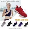 imageWomen Sneakers Walking Shoes  Womens Air Athletic Running Shoes Non Slip Air Shoes Mesh Fashion Sneakers Breathable Gym Work Tennis Shoes Red Size 8