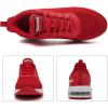imageWomen Sneakers Walking Shoes  Womens Air Athletic Running Shoes Non Slip Air Shoes Mesh Fashion Sneakers Breathable Gym Work Tennis Shoes Red Size 8