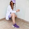 imageWomens Air Athletic Running Shoes  Air Cushion Shoes for Womens Mesh Walking Fashion Sneakers Breathable Sport Gym Work Tennis Shoes Purple
