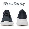 imageWomens Walking Shoes  Slip On Tennis Running Shoes Memory Foam Lightweight Work Sneakers for Indoor Outdoor GymC09 Black