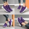 imageWomens Walking Shoes  Slip On Tennis Running Shoes Memory Foam Lightweight Work Sneakers for Indoor Outdoor GymPurple