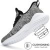 imageRunning Shoes for Men Sneakers  Lightweight Comfy Casual Memory Foam Workout Shoes for Walking Tennis Indoor Outdoor Mixblack Size 115