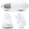 imageWalking Shoes for Men Sneakers  Slip on Tennis Running Memory Foam Shoes for Athletic Workout Gym Indoor Outdoor Lightweight Breathable Casual SneakersNewwhite