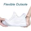 imageWhite Sneakers for Women Walking Shoes Comfortable Lightweight Womens Work Casual Tennis Shoes for Gym 75 US White