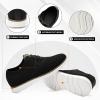 imageMens Oxford Dress Shoes Sneakers Casual Wingtip Comfortable Work Shoes for Male Classic Fashion Lace up Black Size 10