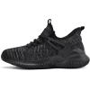 imageWalking Shoes for Men Sneakers  Slip on Memory Foam Running Tennis Shoes for Athletic Workout Gym Indoor Outdoor Lightweight Breathable Casual Sneakers MeshMixBlack Size 115
