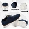 imageMens Dress Casual Shoes Oxfords Business Sneakers Lace Up Walking Knit Mesh Work Sneaker Navy Size 105