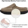 imageMens Slip On House Slippers  Canvas House Shoes Warm Cozy Memory Foam Clogs Slippers Indoor Outdoor Home Slippers