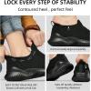 imageSlip On Walking Shoes for Women Mesh Lightweight Tennis Athletic Fashion Sneakers Arch Support Allblack Size 8
