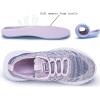 imageTennis Shoes for Women Lightweight Gym Workout Sneakers Mesh Running Sneakers GreyPink Size 75