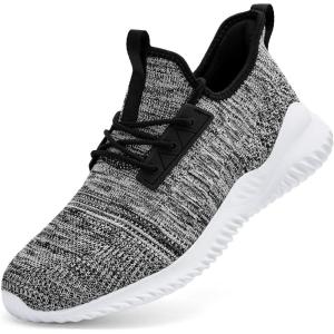 imageRunning Shoes for Men Sneakers  Lightweight Comfy Casual Memory Foam Workout Shoes for Walking Tennis Indoor Outdoor Mixblack Size 11