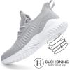 imageAkk Mens Walking Tennis Shoes  Comfy Running Shoes for Men Sneakers Workout Casual Athletic Indoor Outdoor Grey Size 12