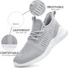 imageAkk Mens Walking Tennis Shoes  Comfy Running Shoes for Men Sneakers Workout Casual Athletic Indoor Outdoor Grey Size 12