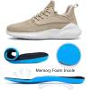 imageBeige Sneakers for Women  Long Time Standing Work Slip On Jogging Outdoor Shoes Beige US 6
