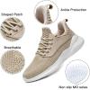 imageBeige Sneakers for Women  Long Time Standing Work Slip On Jogging Outdoor Shoes Beige US 6