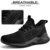 imageMens Athletic Walking Shoes  Comfy Memory Foam Lightweight Workout Casual Tennis Running Sneakers for Indoor Outdoor Allblack Size 12