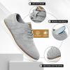 imageMens Dress Mesh Sneakers Oxfords Lightweight Shoes Casual Business Lace Up Walking Fashion Office Sneaker Mixgray Size 115