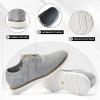 imageMens Dress Mesh Sneakers Oxfords Lightweight Shoes Casual Business Lace Up Walking Fashion Office Sneaker Mixgray Size 115