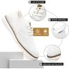 imageMens Dress Shoes Oxford Casual Business Office Wingtip Breathable Mesh Knitted Sneakers for Male Fashion Walking Work White Size 115