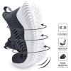 imageMens Memory Foam Running Shoes  Ultra Lightweight Slip on Walking Tennis Workout Shoes Breathable Mesh Casual Fashion Sneakers Darkgrey Size 12