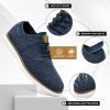 imageMens Oxfords Dress Shoes Mesh Sneakers LaceUp Business Casual Walking Lightweight Work Shoes Mixblue Size 115