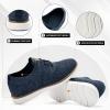 imageMens Oxfords Dress Shoes Mesh Sneakers LaceUp Business Casual Walking Lightweight Work Shoes Mixblue Size 115