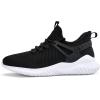imageMens Walking Tennis Shoes  Comfy Running Shoes for Men Sneakers Workout Casual Fashion Athletic Indoor Outdoor MeshMixblack Size 12