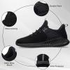 imageRunning Shoes for Men Sneakers Lightweight Comfy Casual Memory Foam Workout Shoes for Walking Tennis Athletic Indoor Outdoor All Black 10