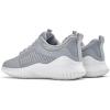 imageWomens Athletic Walking Shoes  Running Tennis Shoes Jogging Workout Lightweight Breathable Slip on Sneakers for Indoor Outdoor Gym Travel Work Grey Size 75