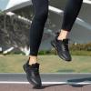 imageWomens Sneakers Tennis Shoes  Walking Slip on Sport Nursing Casual Comfortable Lightweight Fashion Shoes for Ladies Allblack Size 8