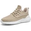 imageBeige Sneakers for Women  Long Time Standing Work Slip On Jogging Outdoor Shoes Beige US 6