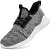 imageRunning Shoes for Men Sneakers  Lightweight Comfy Casual Memory Foam Workout Shoes for Walking Tennis Indoor Outdoor Mixblack Size 12