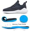 imageWomens Sneakers Tennis Shoes  Comfort Lightweight Non Slip Athletic Shoes for Gym Running Work Casual Dark Gray US 75