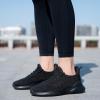 imageWomens Walking Shoes  Slip On Tennis Running Shoes Memory Foam Lightweight Work Sneakers for Indoor Outdoor GymD07 All Black